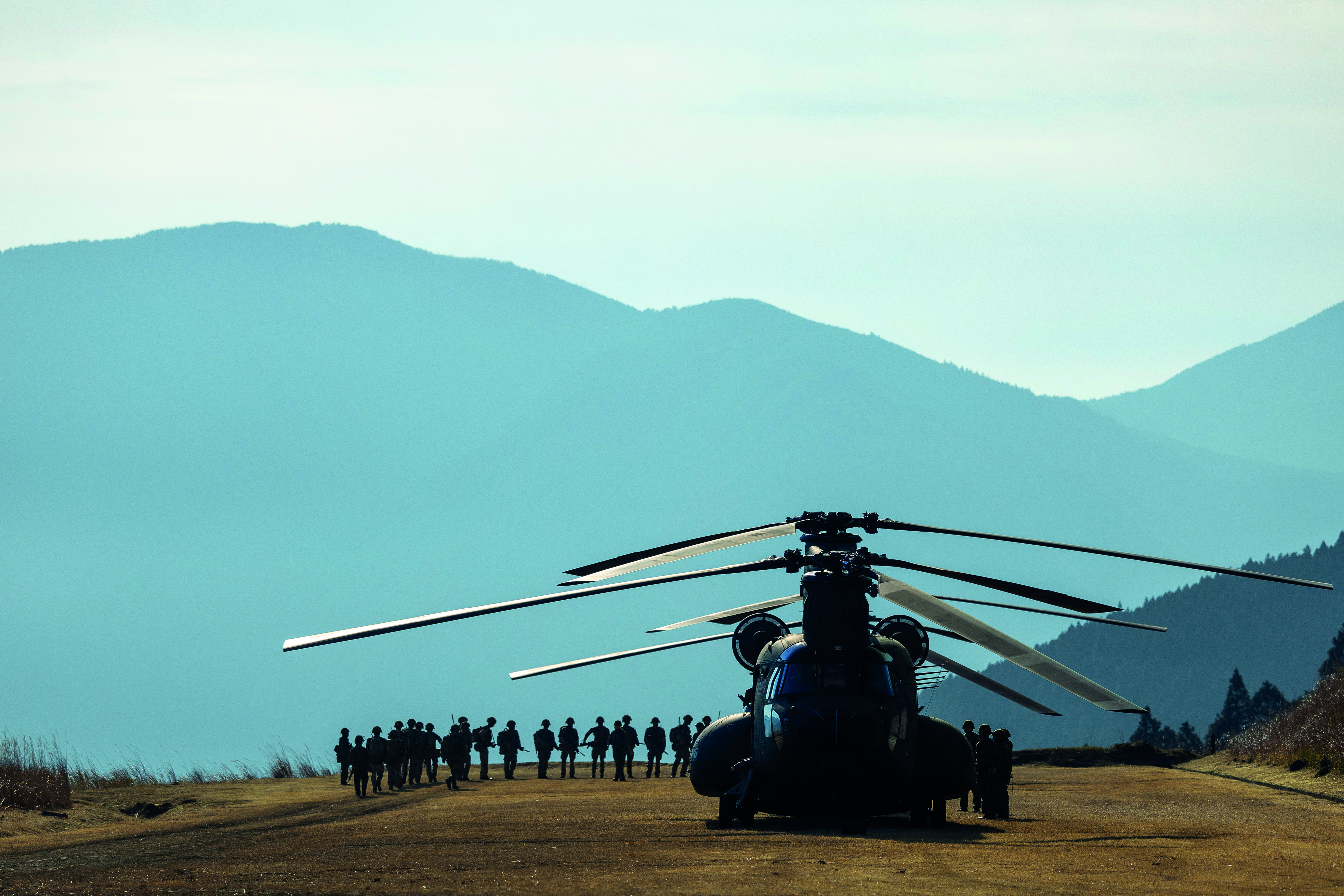 Military helicopters