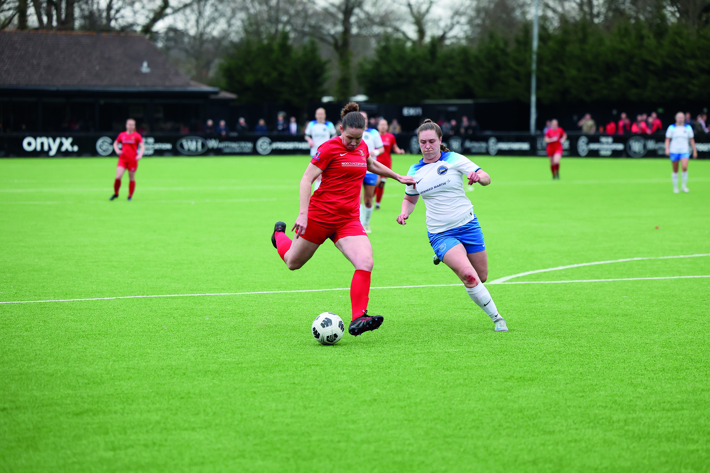 Women's football match