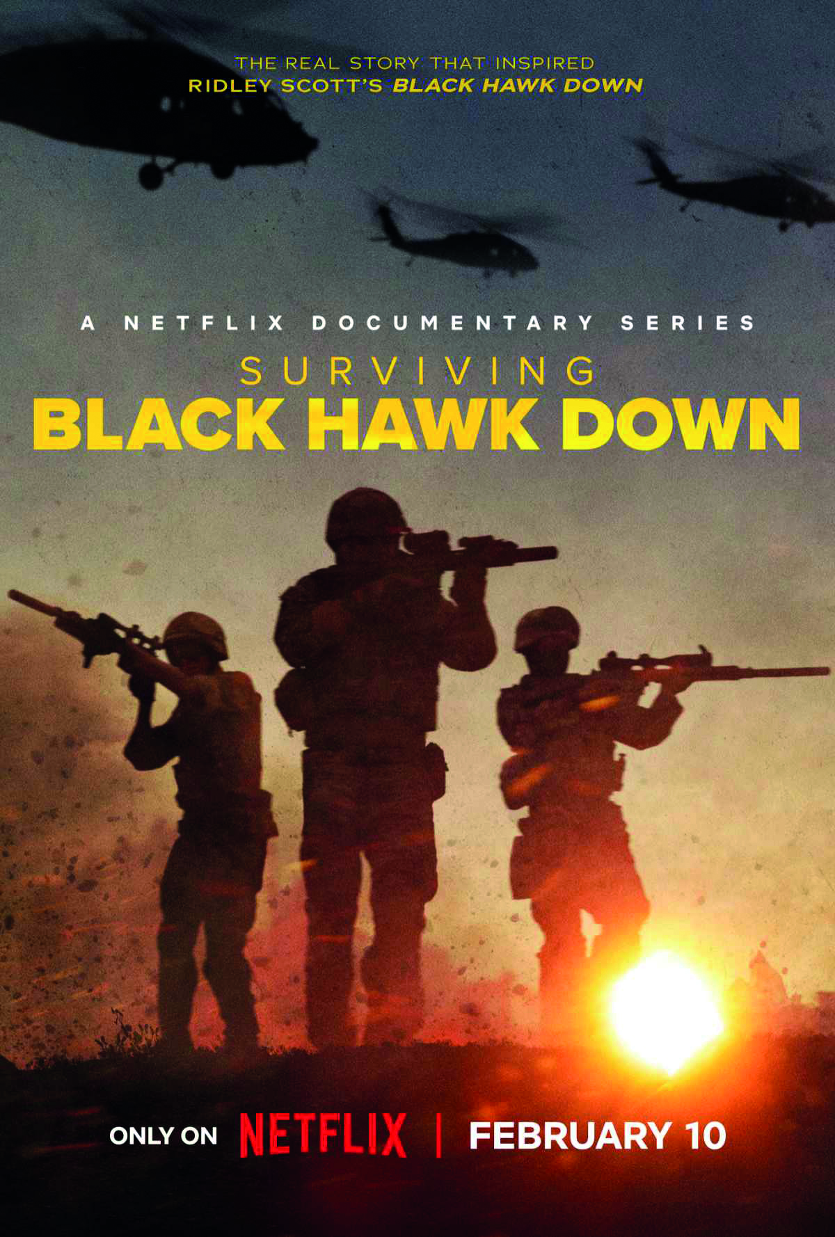 Cover for Netflix series 'Surviving Black Hawk Down'