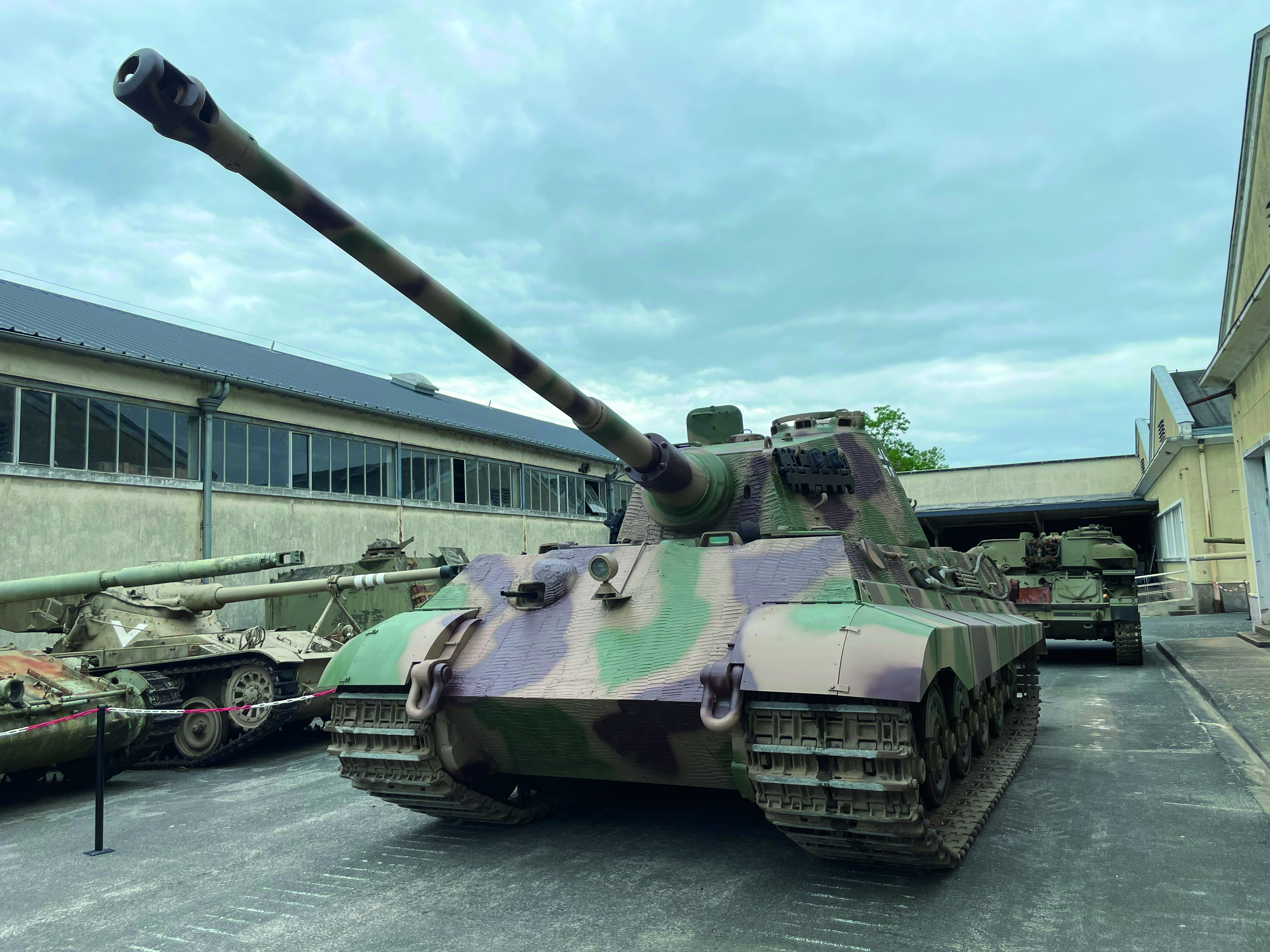 Camouflaged Army tank